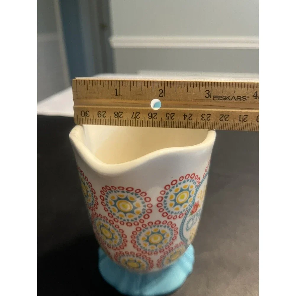 Pioneer Woman Hyacinth Footed Creamer Pitcher 